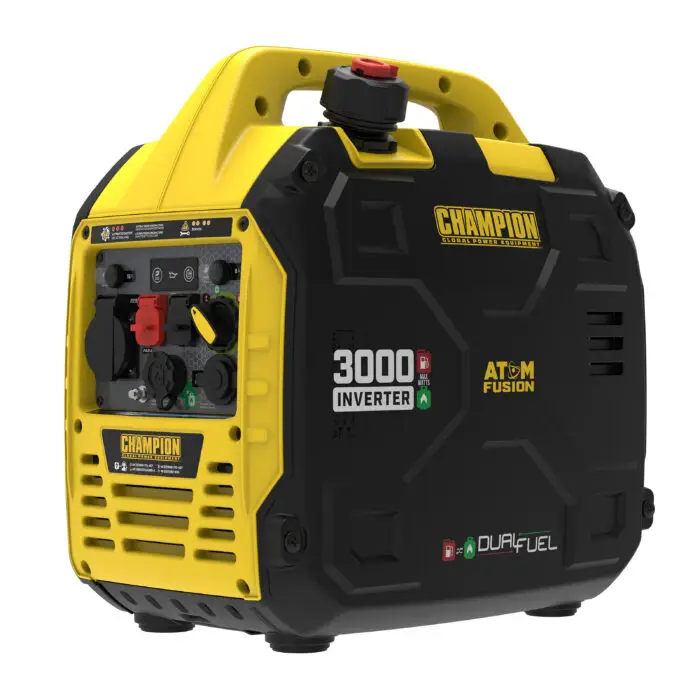 Champion The Atom Fusion 3000 Watt Dual Fuel Inverter Generator - Image 2