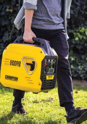 Man with DualFuel generator