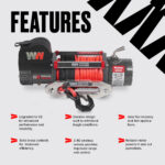 Samurai 12000 Electric Winch 12V – With Synthetic Rope - Image 4