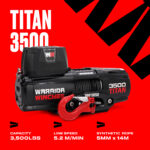 Titan 3500 Electric Winch 12V - Armortek Extreme - Image 5