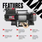 Ninja 4500 Electric Winch 12V – With Steel Cable - Image 9