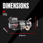 Ninja 4500 Electric Winch 12V – With Steel Cable - Image 11