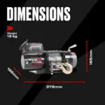 Ninja 4500 Electric Winch 12V – With Steel Cable - Image 11