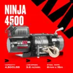 Ninja 4500 Electric Winch 12V – With Steel Cable - Image 10