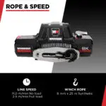 Gladiator 8000 Electric Winch 12V – Armortek Extreme - Image 4