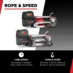 Samurai 8000 Electric Winch 12V – With Synthetic Rope - Image 7