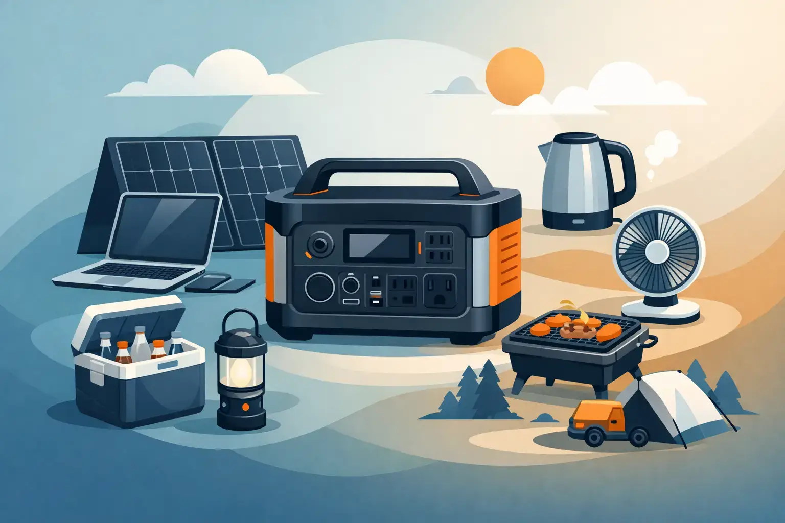 Portable Power Station 1000W: What It Runs