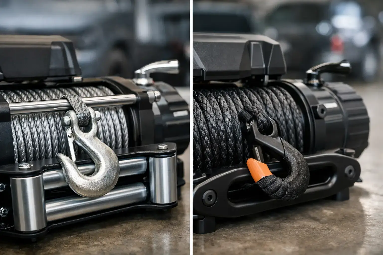 Winch Cable vs Synthetic Rope