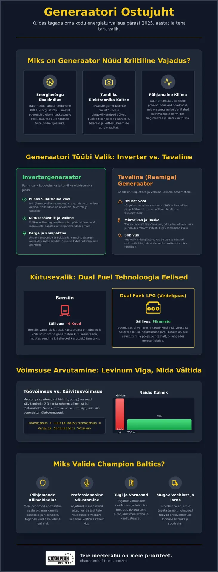 Champion toodete müük ja kohaletoimetamine Baltikumis