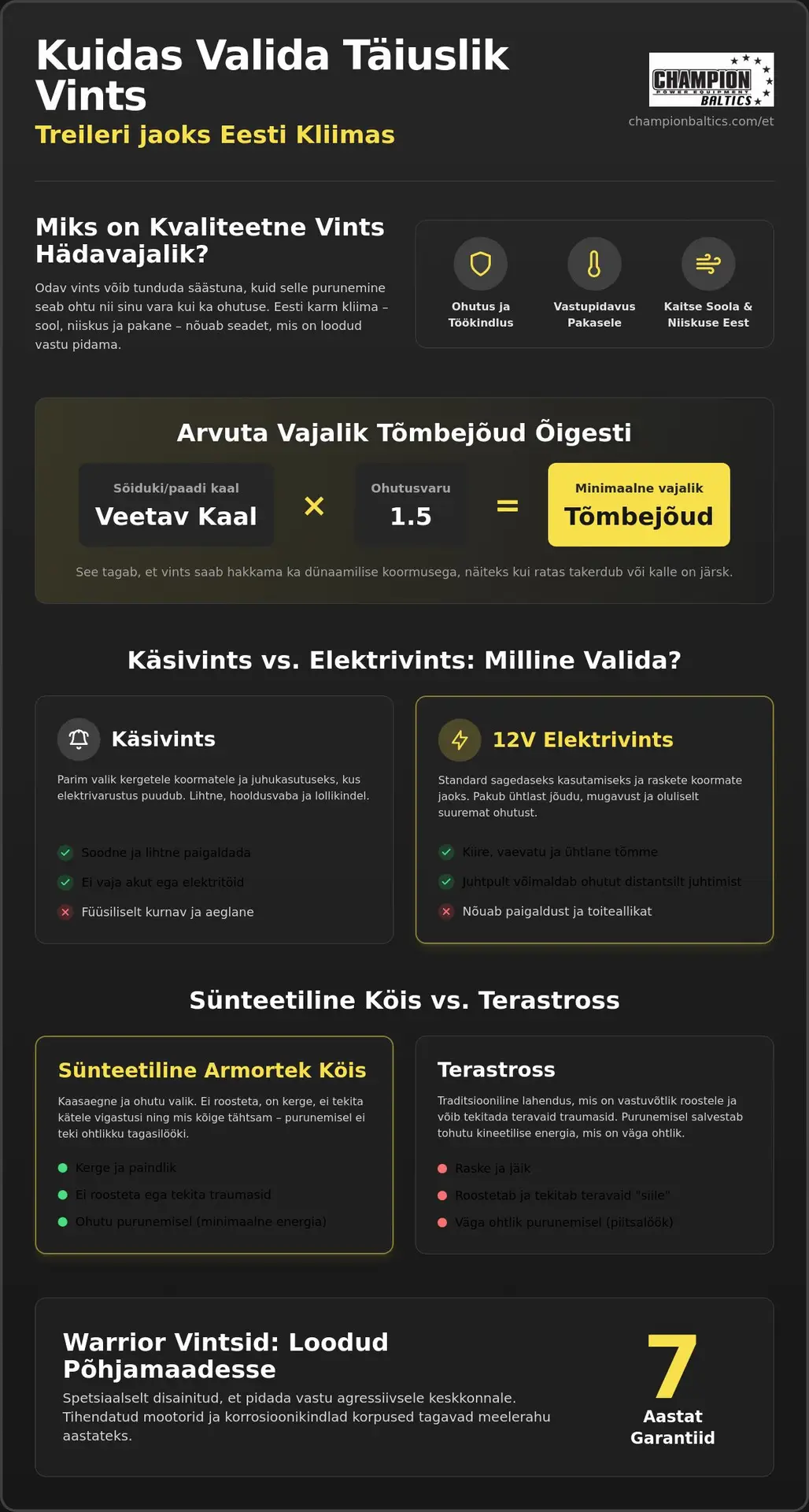 Kuidas valida parim vints treilerile? | Professionaalne nõu