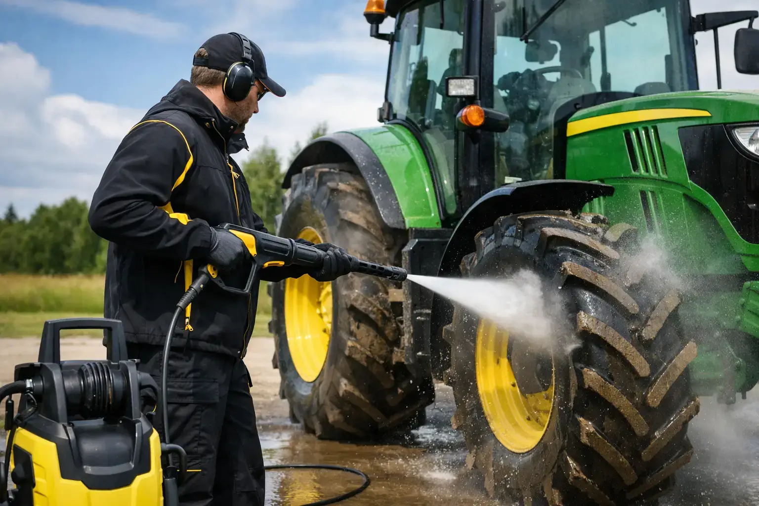 Can Pressure Washer Clean Tractors Safely?