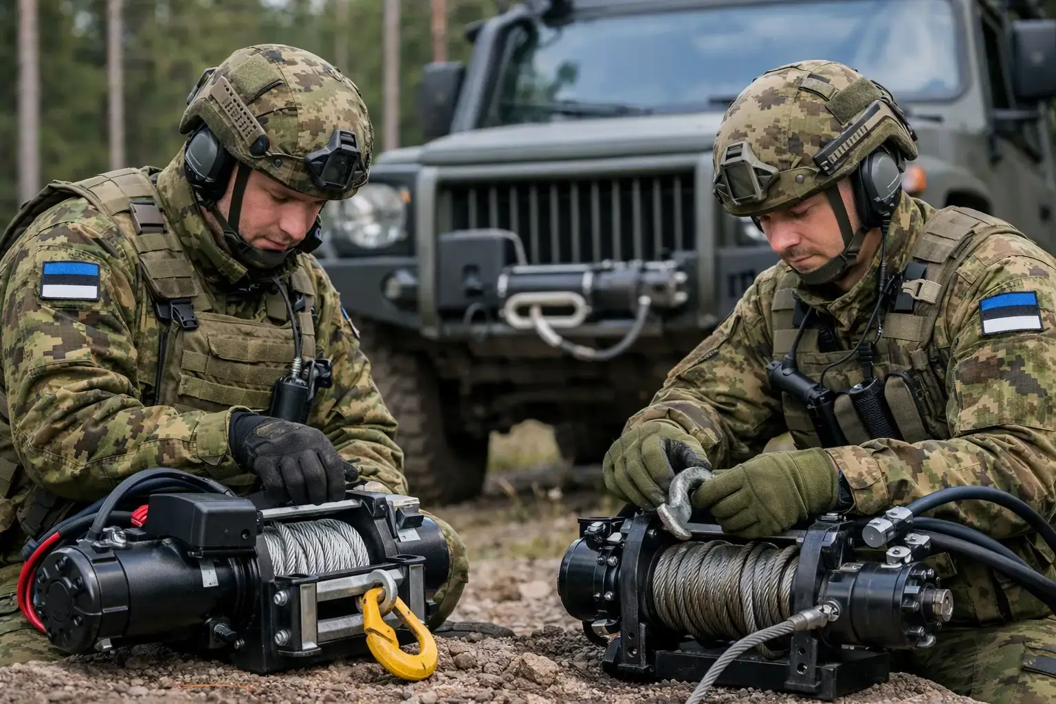 Electric or Hydraulic Military Winch for Recovery?