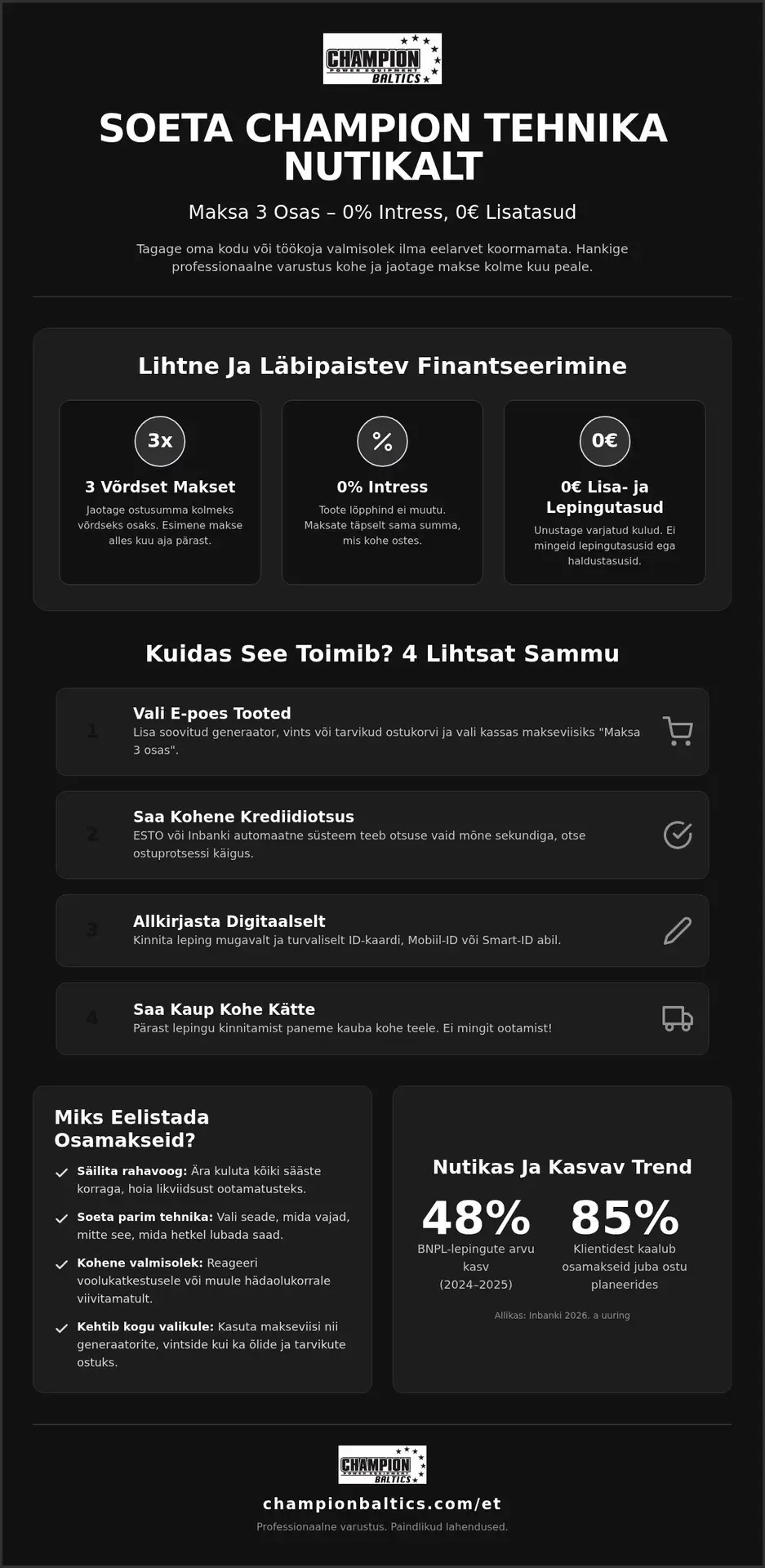 Osta kohe, maksa kolmes osas: Mugav järelmaks