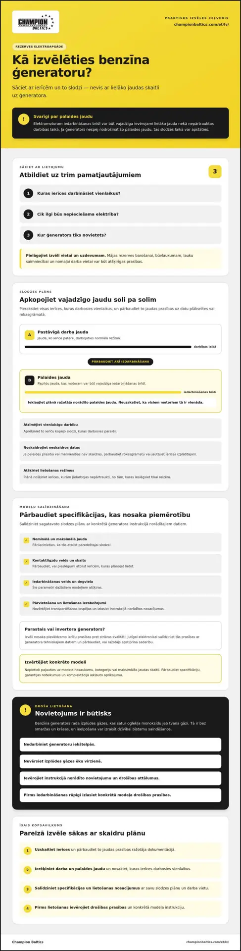 Benzīna ģenerators: kā izvēlēties piemērotu iekārtu ar benzīna dzinēju?