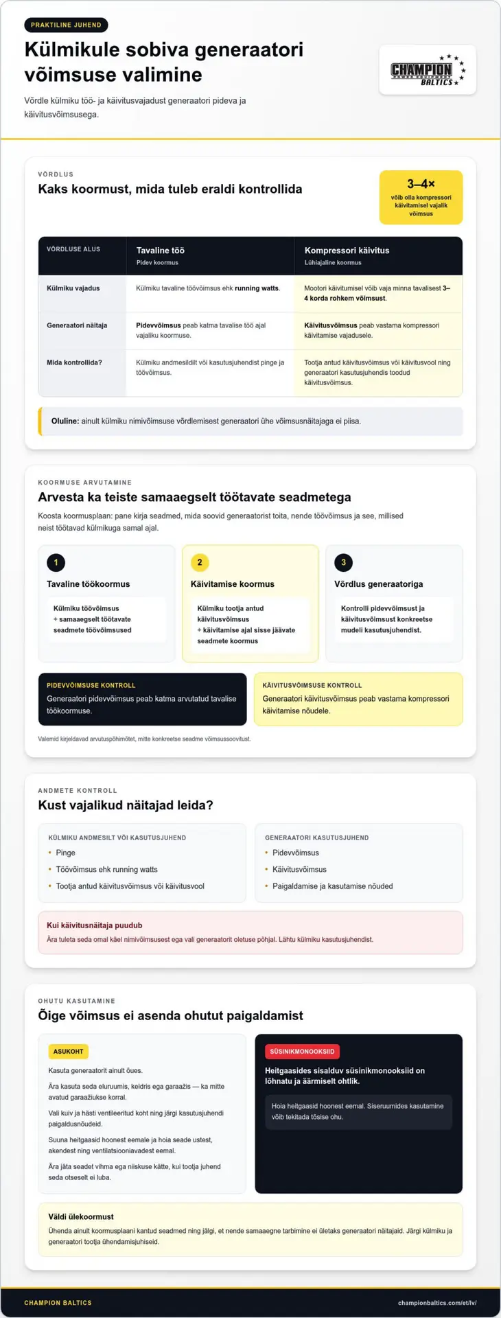 Ģenerators ledusskapim: kā izvēlēties pietiekamas jaudas rezerves barošanu?